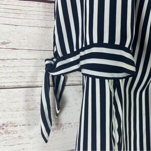 H&M Off the shoulder striped top